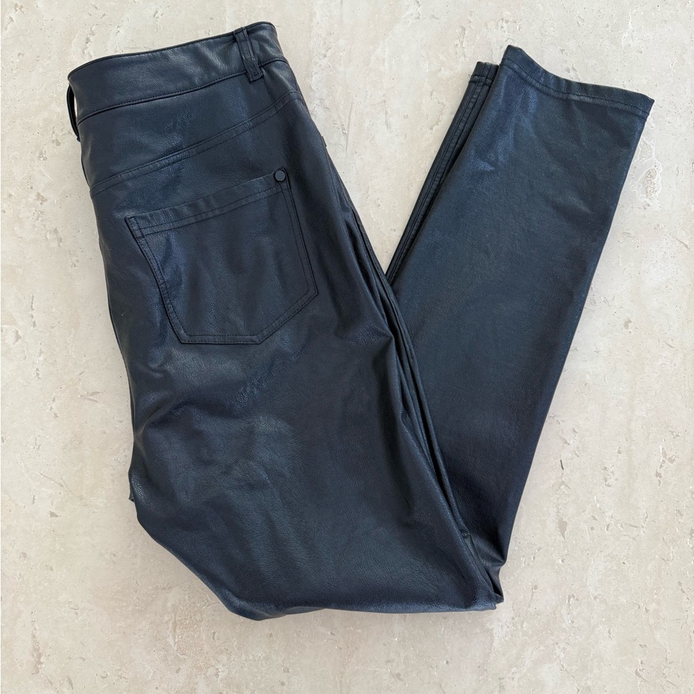 Commando Faux Leather High Rise Straight Leg Trouser Full Length M